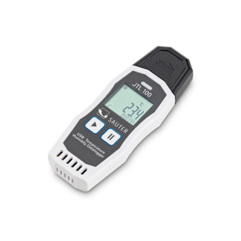 SAUTER JTL 100 – rejestrator temperatury i wilgotności | IP65, USB‑C, 64 000 zapisów