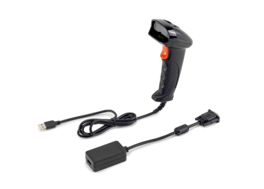 USB barcode scanner and USB host interface in a practical set for easy connection directly to the scale