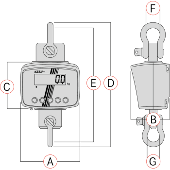 KERN HFD 10T‑3 — waga hakowa do 12 000 kg, certyfikat TÜV