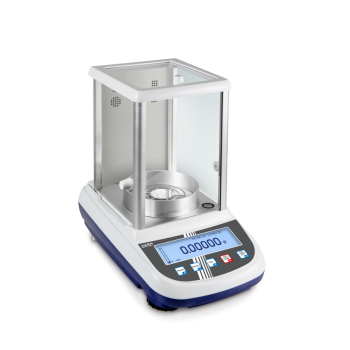 Single-range semi-micro balance with large weighing range, graphics display and user-friendly recipe weighing function