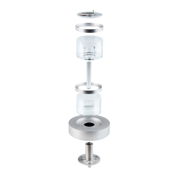 Evaporation trap, minimises faults through evaporation when using pipettes for small volumes of 10 µl to 10 ml