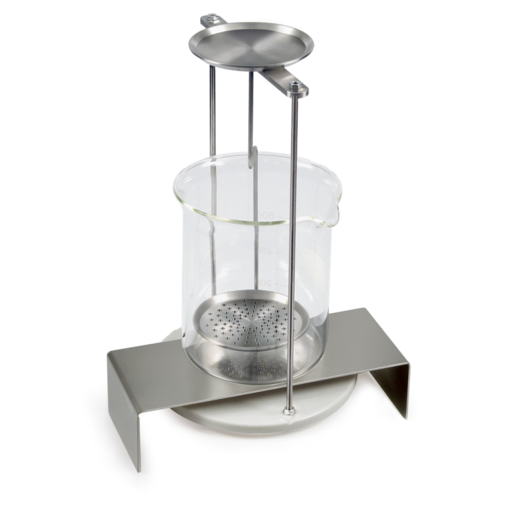 Set for density determination of liquids and solids with density ≤/≥ 1
