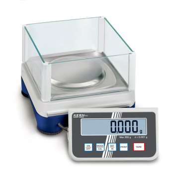 High-resolution precision balance with removable display for maximum flexibility