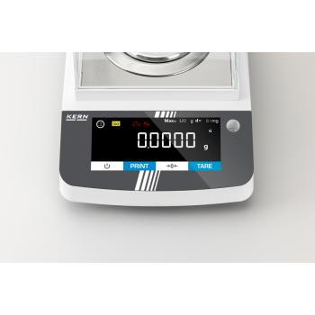 Analytical balance with flexible functionality and touch display
