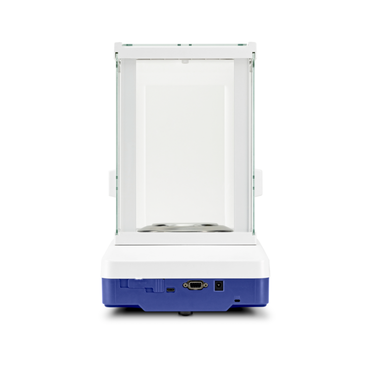 Analytical balance with flexible functionality and touch display