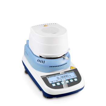 Moisture analyzer with intuitive graphic display, particularly suitable for plastic granulate