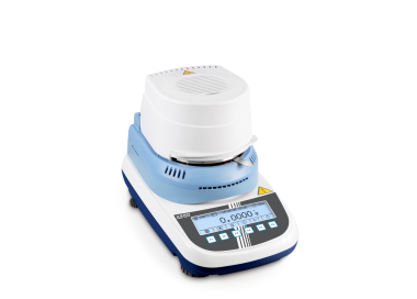 Moisture analyzer with intuitive graphic display, particularly suitable for plastic granulate