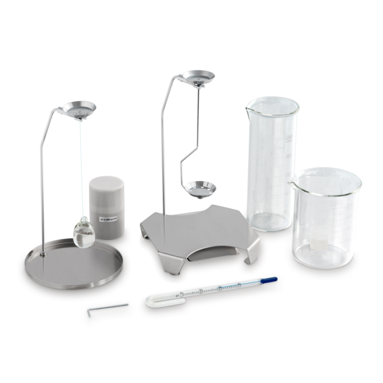 Set for density determination of liquids and solids with density ≤/≥ 1, only for models with readout [d] = 0,001 g