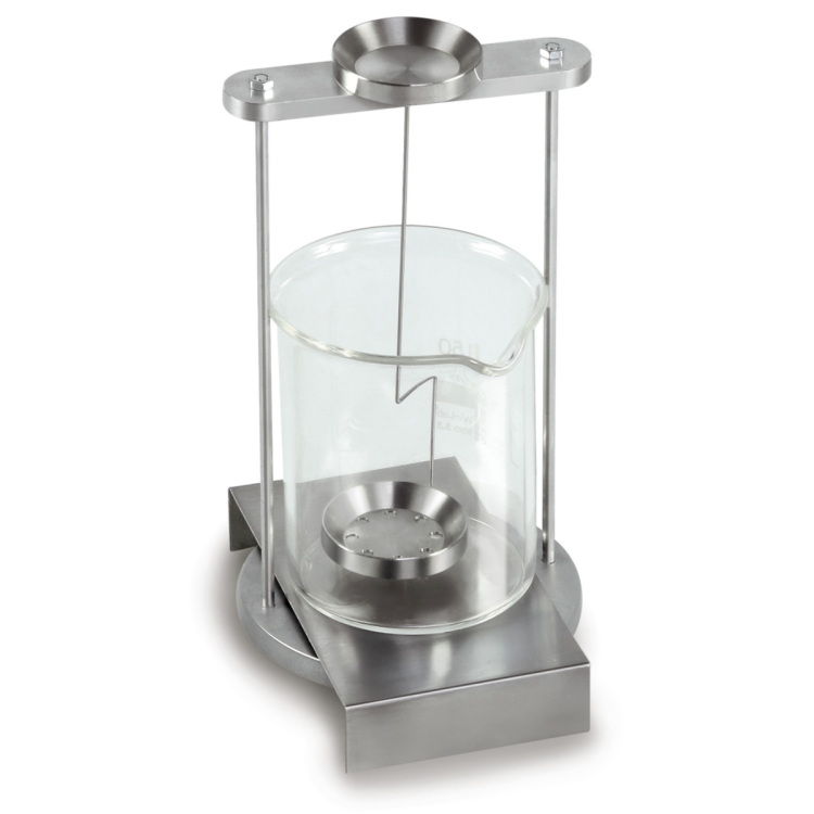 Set for density determination of liquids and solids with density ≤/≥ 1