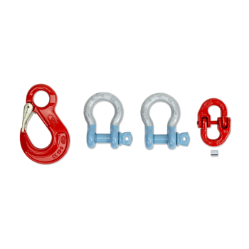 Hook with safety catch, Cast steel, galvanised and lacquered