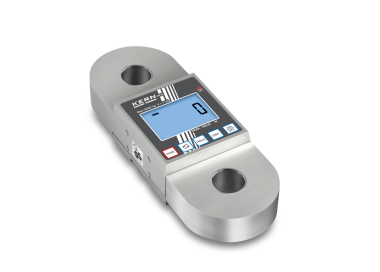 Compact crane scale with integrated display can also be used for tensile force measurement
