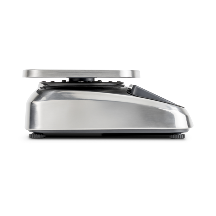Rugged stainless steel bench scale with IP68/IP69K protection for damp and outdoor areas